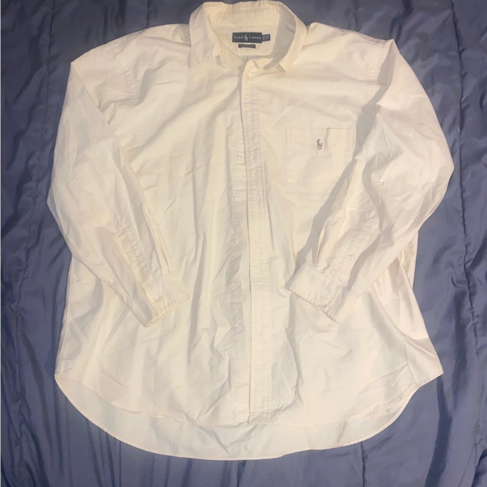 Polo by Ralph Lauren’s men’s 2XB button down long sleeve shirt.